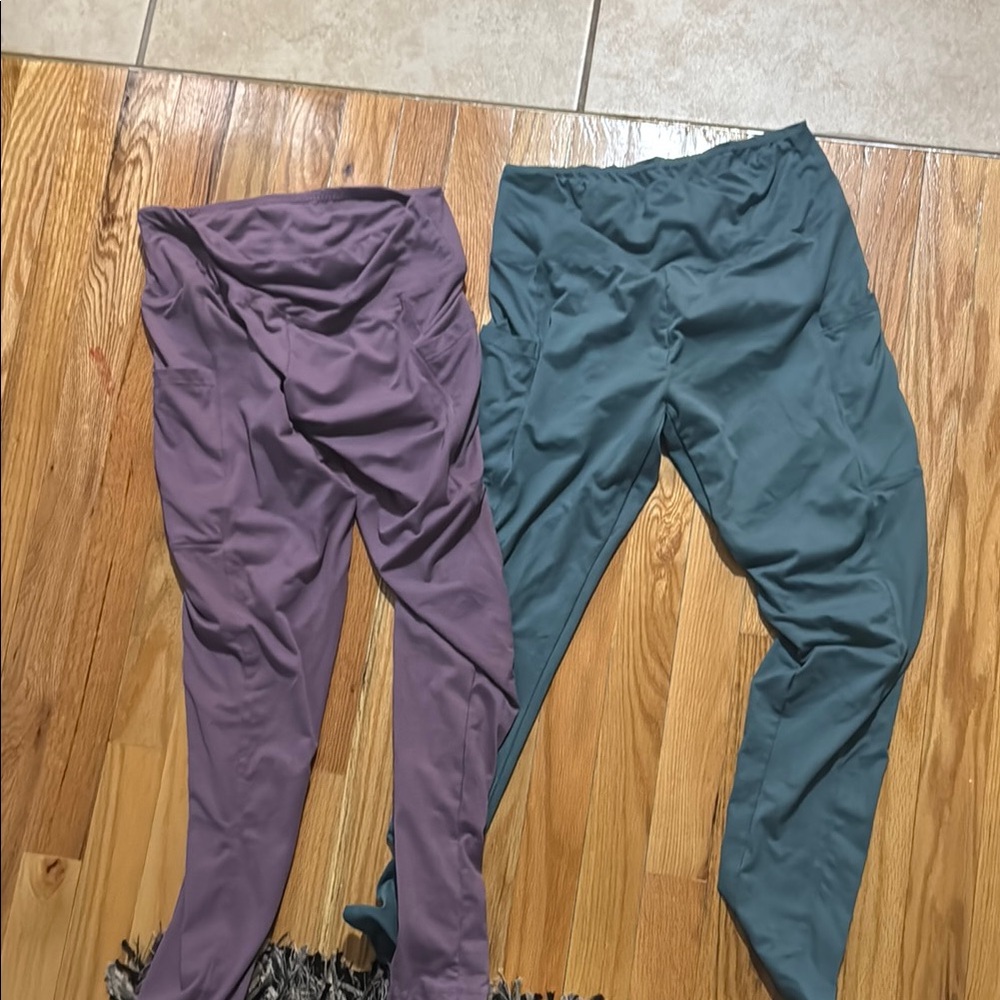 Amazon Purple and Blue Leggings Athletic Wear